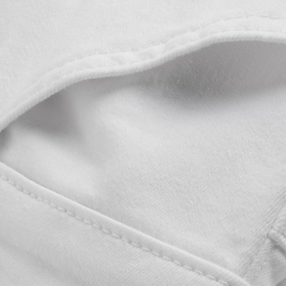 Mid Rise White Pintuck Skyscraper Jeans Size 14 Short - Picture 6 of 6